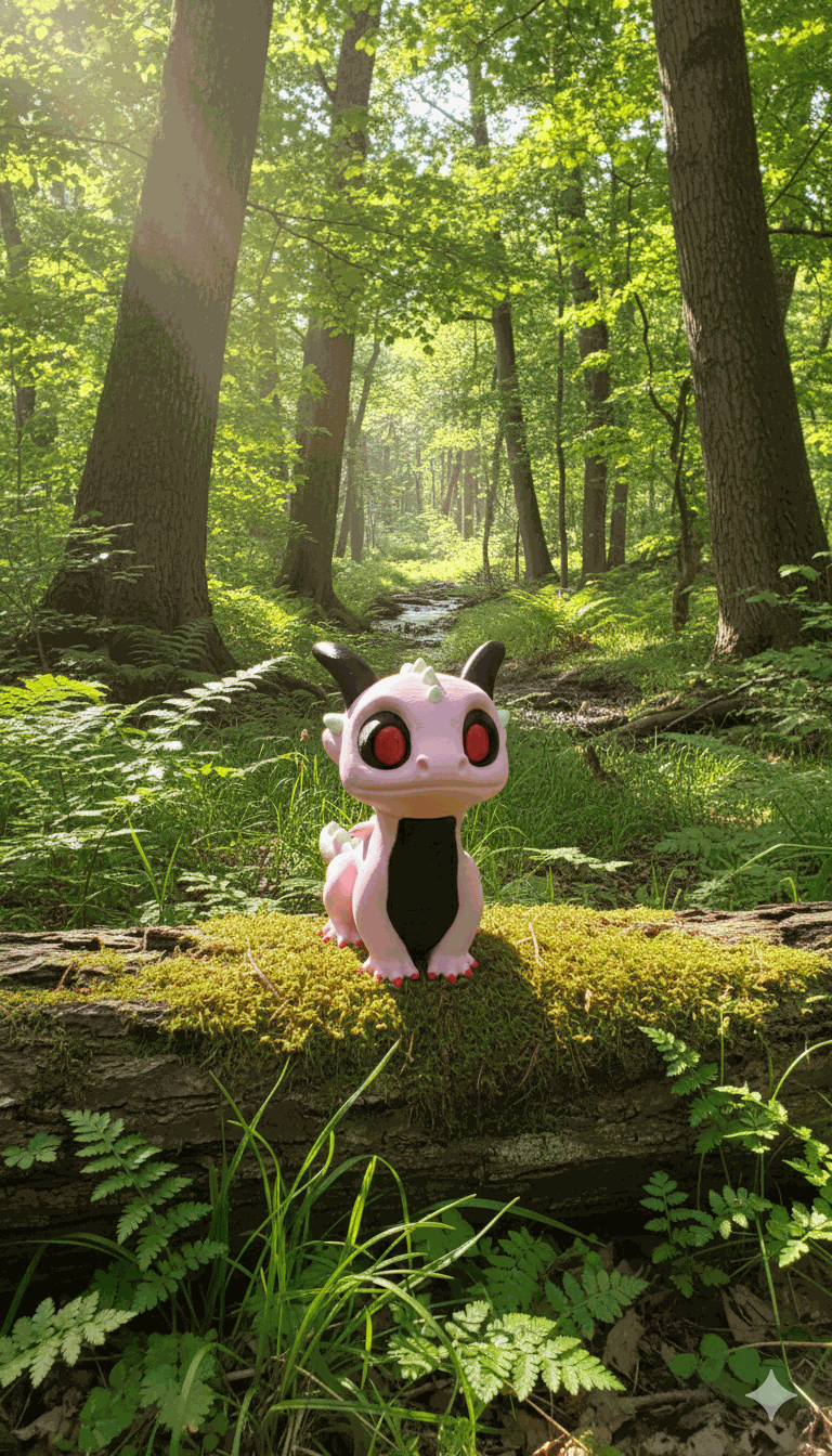 Cute Dragon Pink With Red Eyes