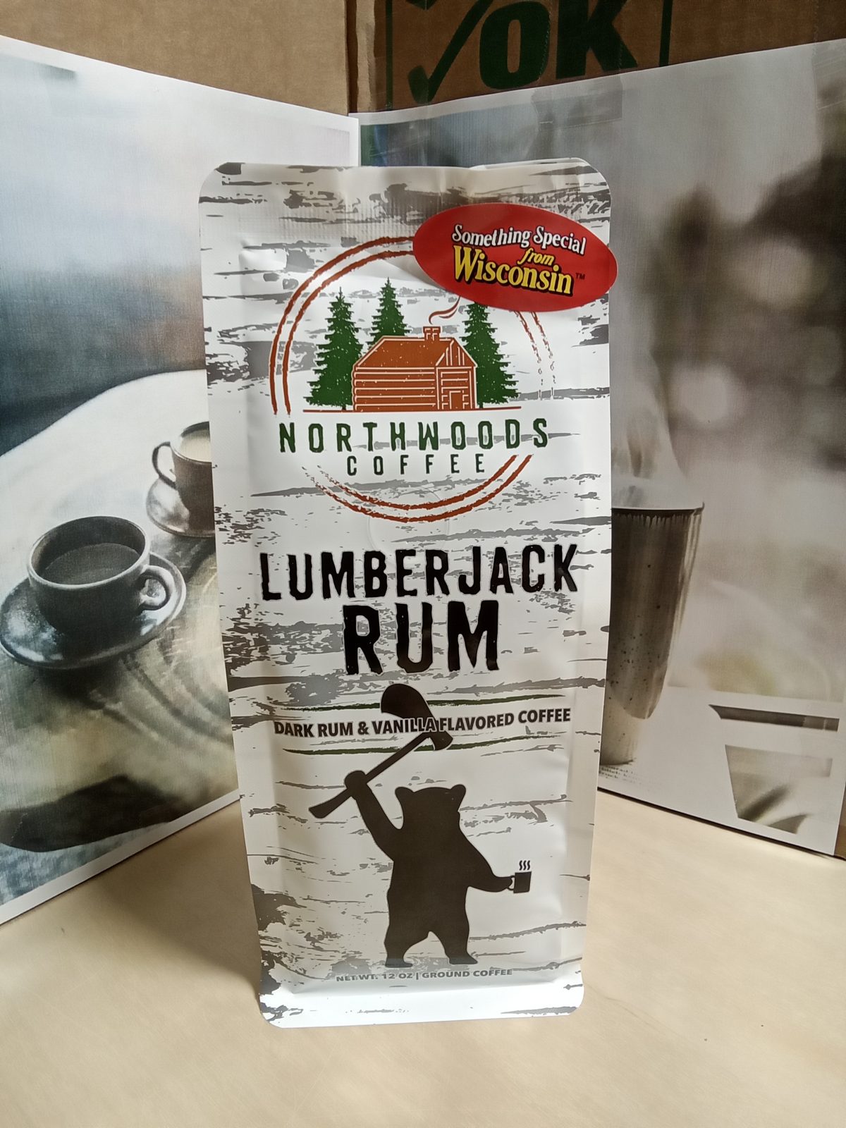 Northwoods Coffee Lumberjack Rum 12oz Ground Coffee