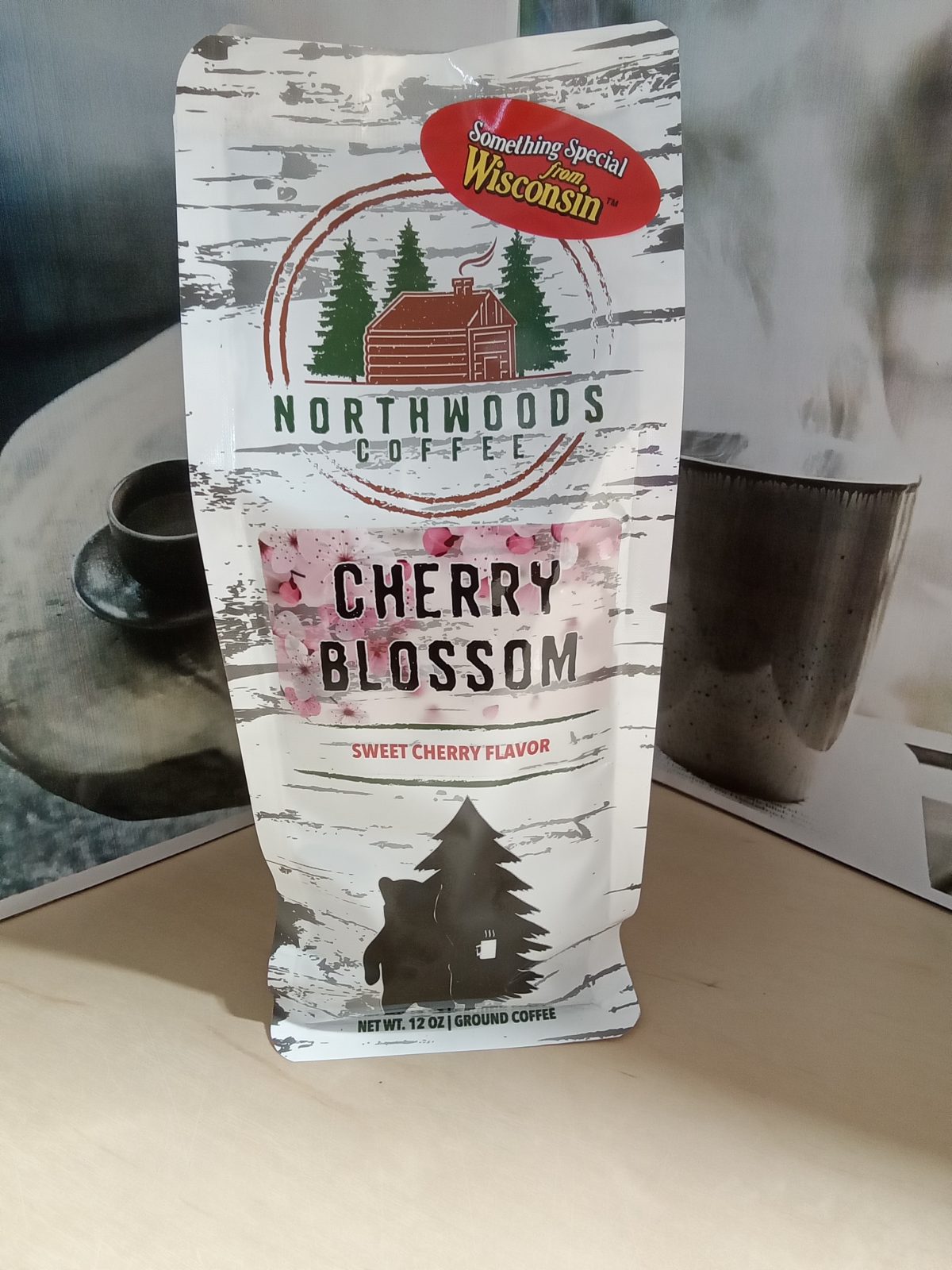 Northwoods Coffee Cherry Blossom Flavored 12oz Ground Coffee