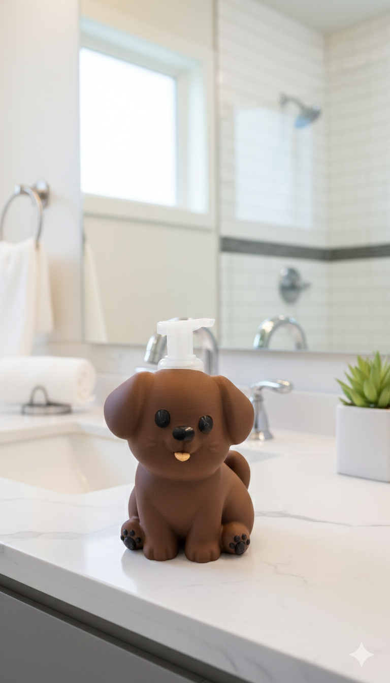 Puppy soap holder for Bath and Body Works Soap (Brown)