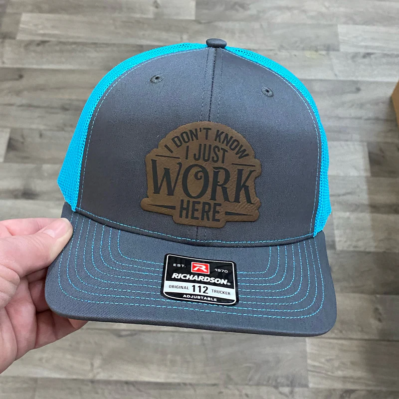 I Don't Know, I Just Work Here Hat Richardson 112 High Viz Blue