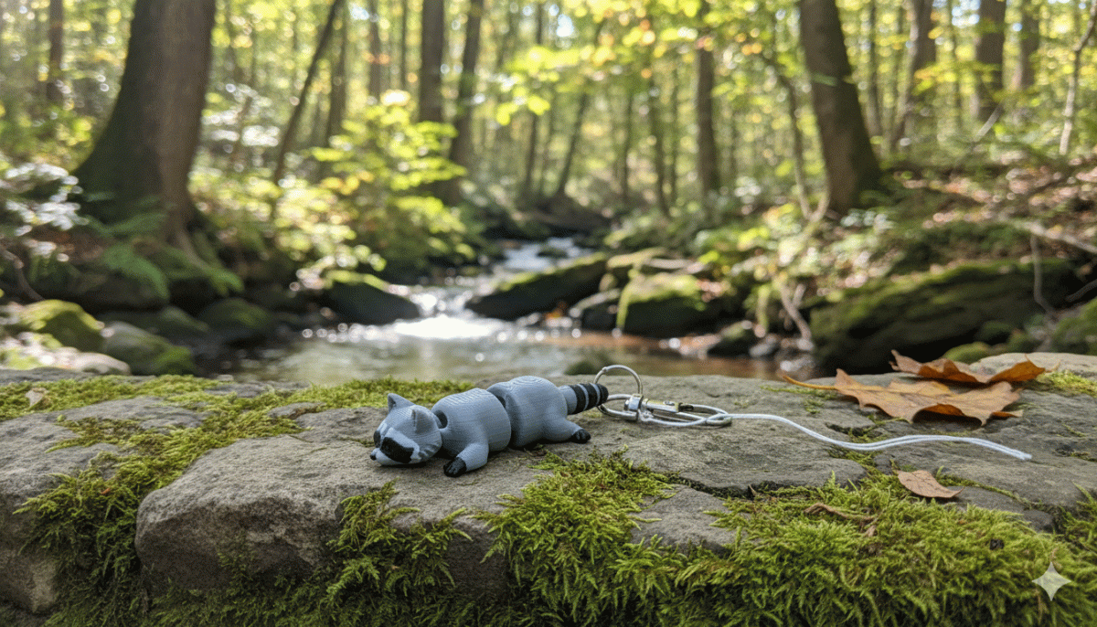 Raccoon Keychain