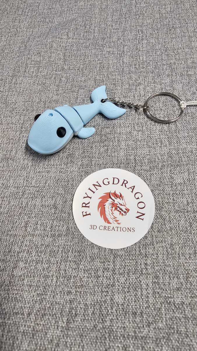Blue Whale Keychain