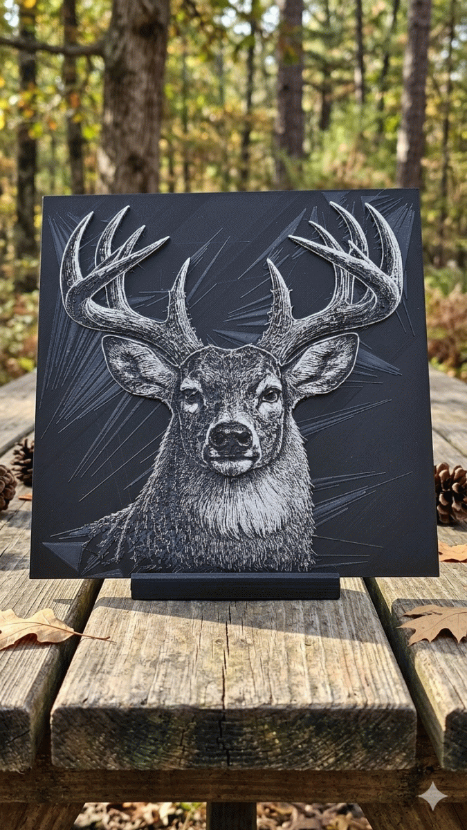Buck Wall Art (3D Printed)
